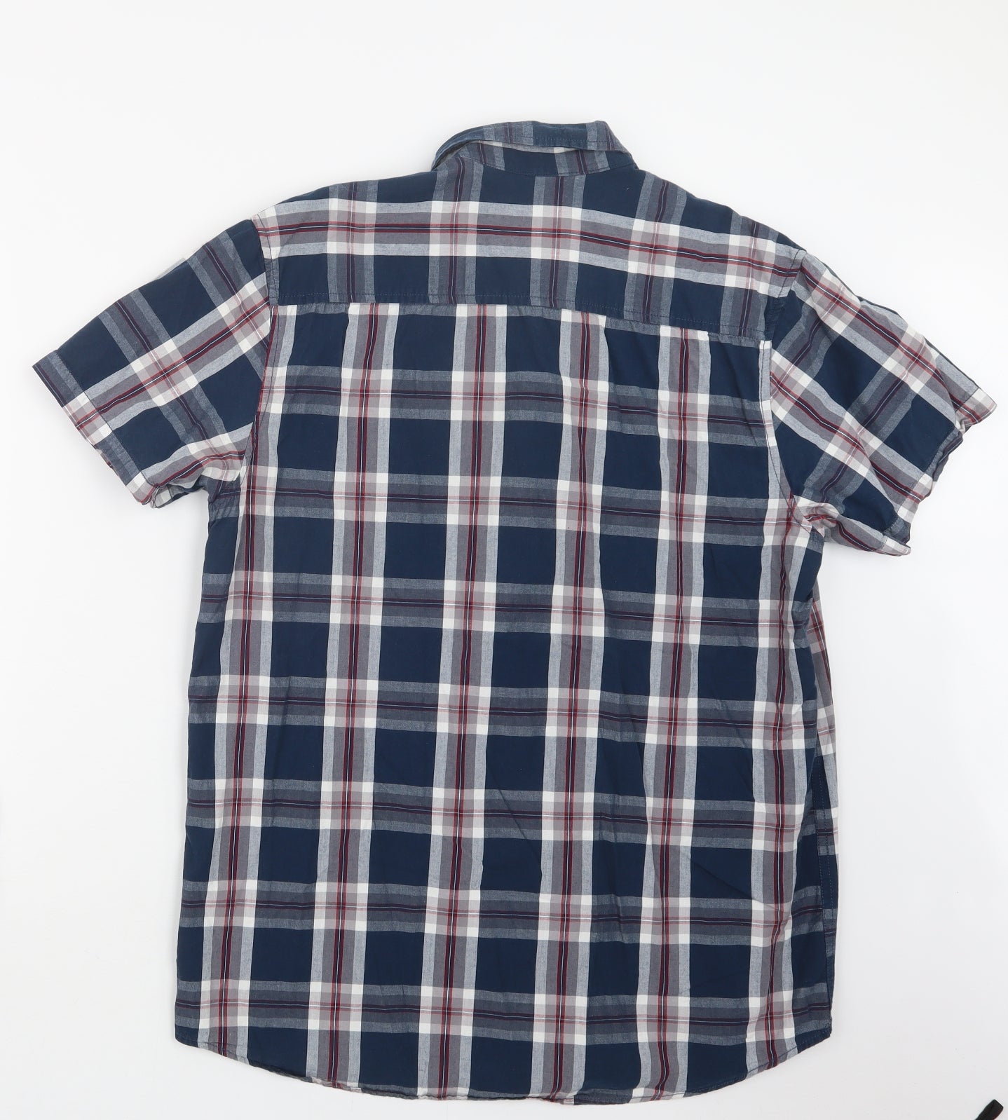 Cedar Wood State Mens Blue Check   Button-Up Size L