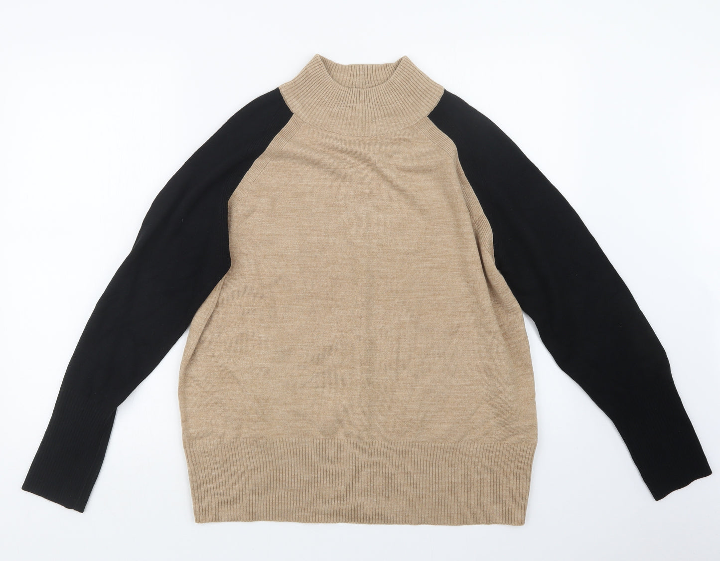 Marks and Spencer Womens Beige  Knit Pullover Jumper Size M