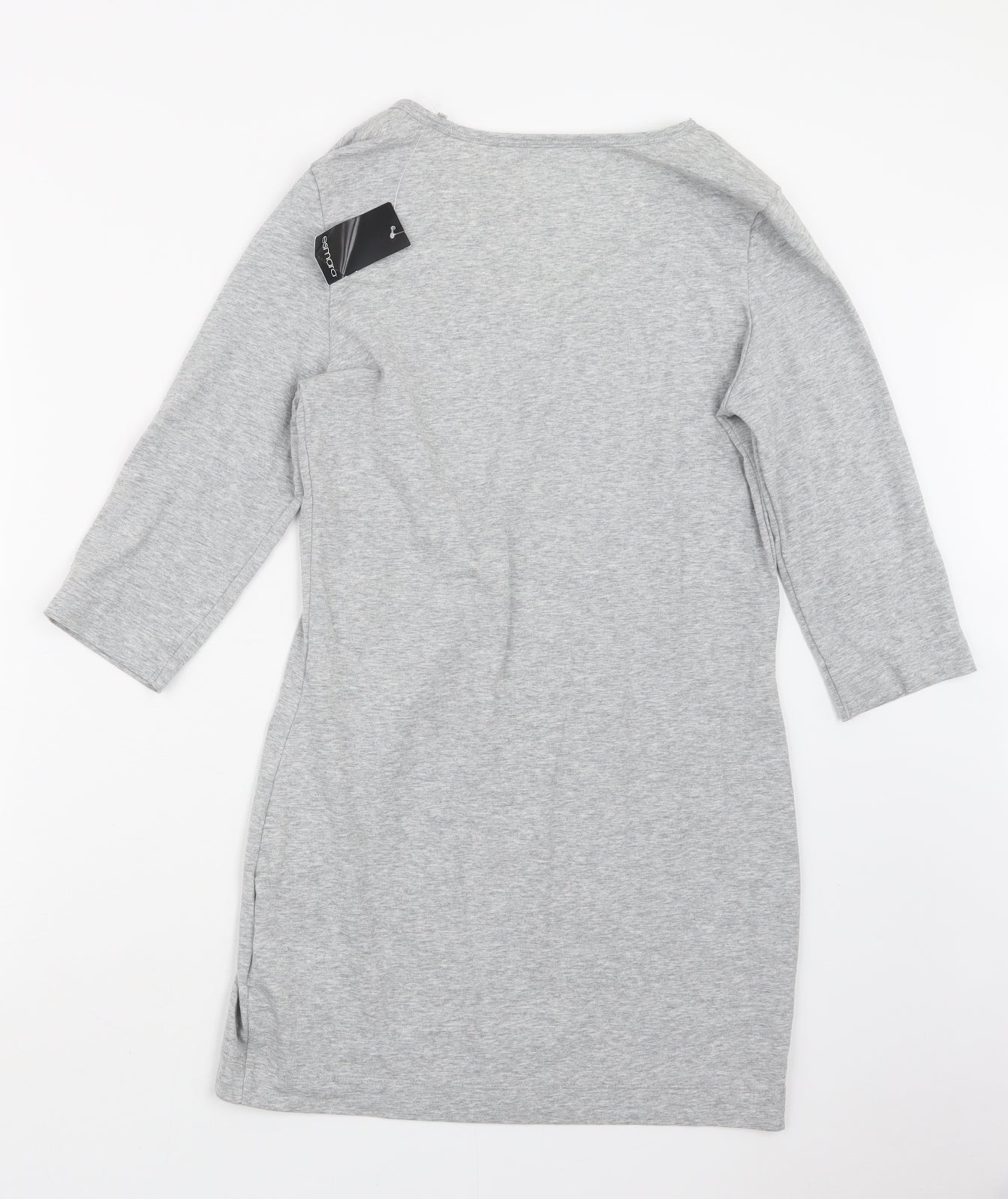 ESMARA Womens Grey   Basic T-Shirt Size 14