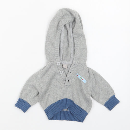 TU Boys Grey  Knit Pullover Jumper