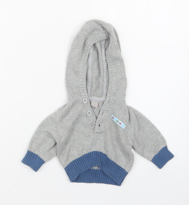 TU Boys Grey  Knit Pullover Jumper