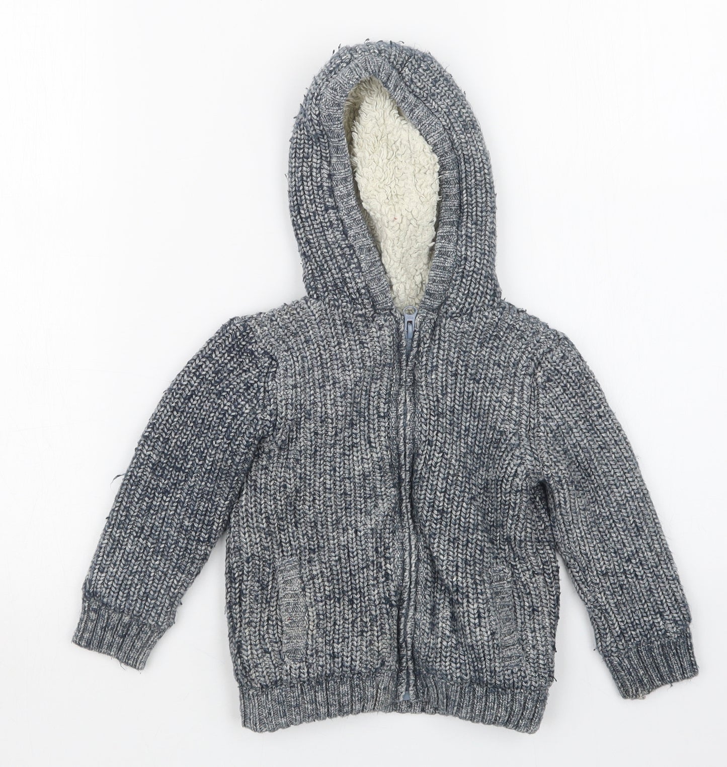 Marks and Spencer Boys Blue  Knit Jacket  Size 2-3 Years