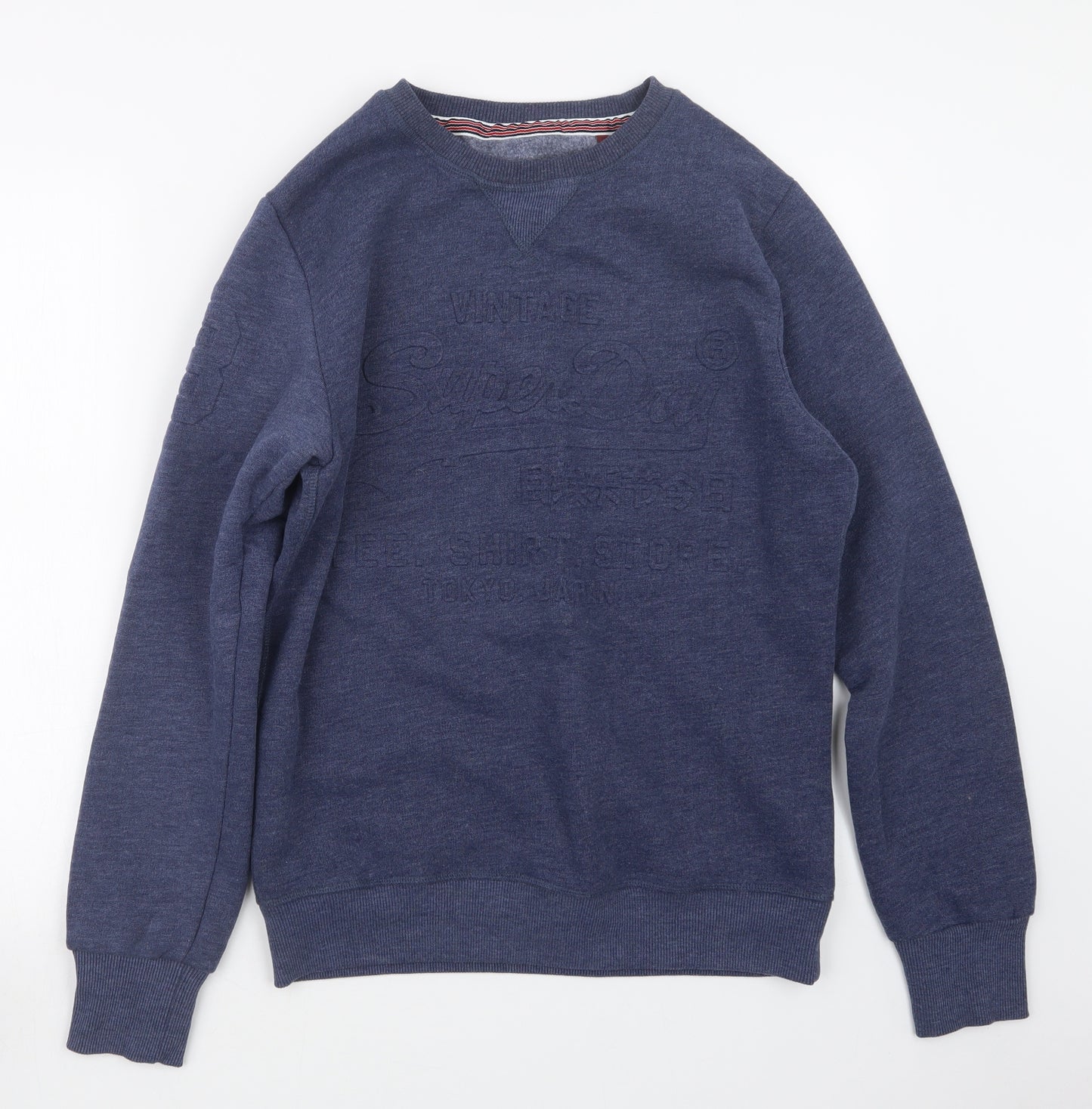 Superdry Mens Blue   Pullover Jumper Size M