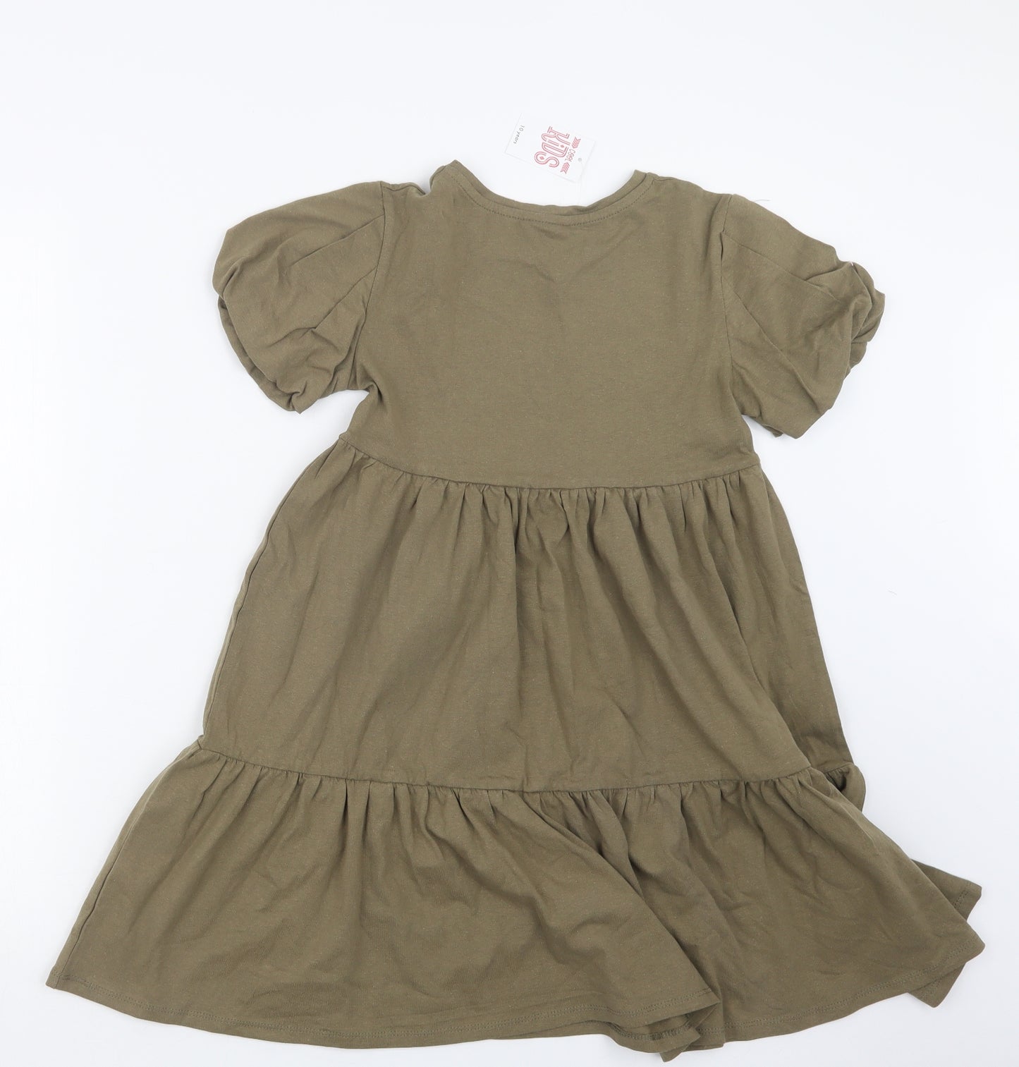Matalan Girls Green   T-Shirt Dress  Size 10 Years