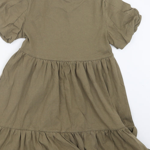 Matalan Girls Green   T-Shirt Dress  Size 10 Years