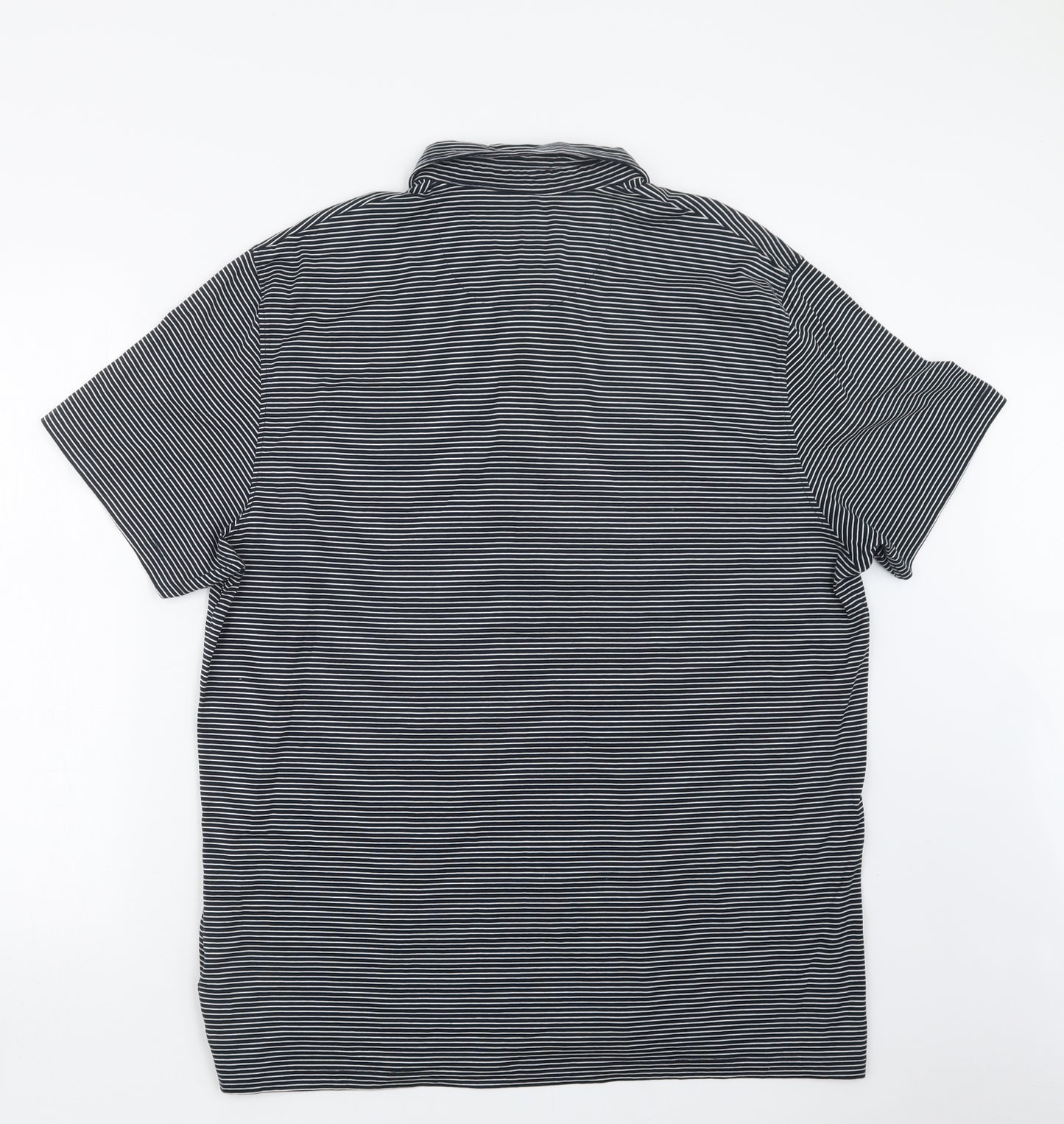 NEXT Mens Blue Striped   Polo Size 2XL