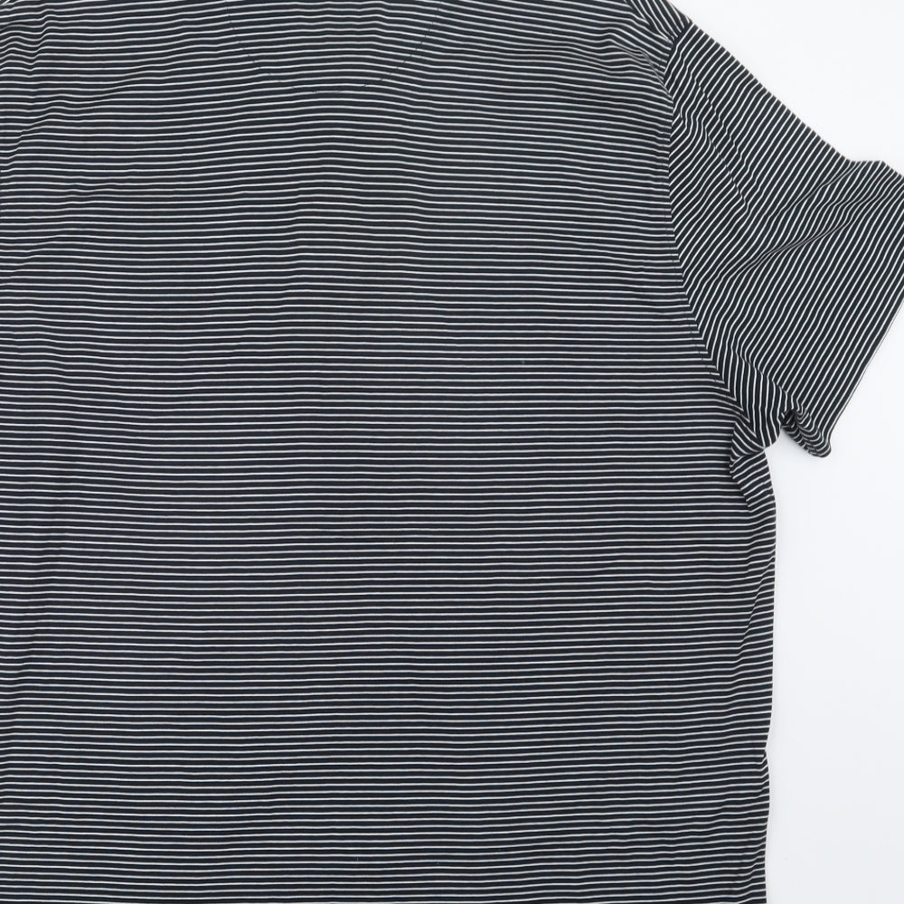 NEXT Mens Blue Striped   Polo Size 2XL