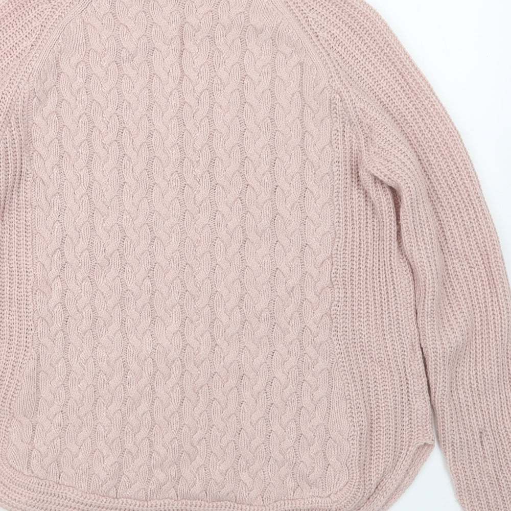 M&Co Womens Pink  Knit Pullover Jumper Size 12