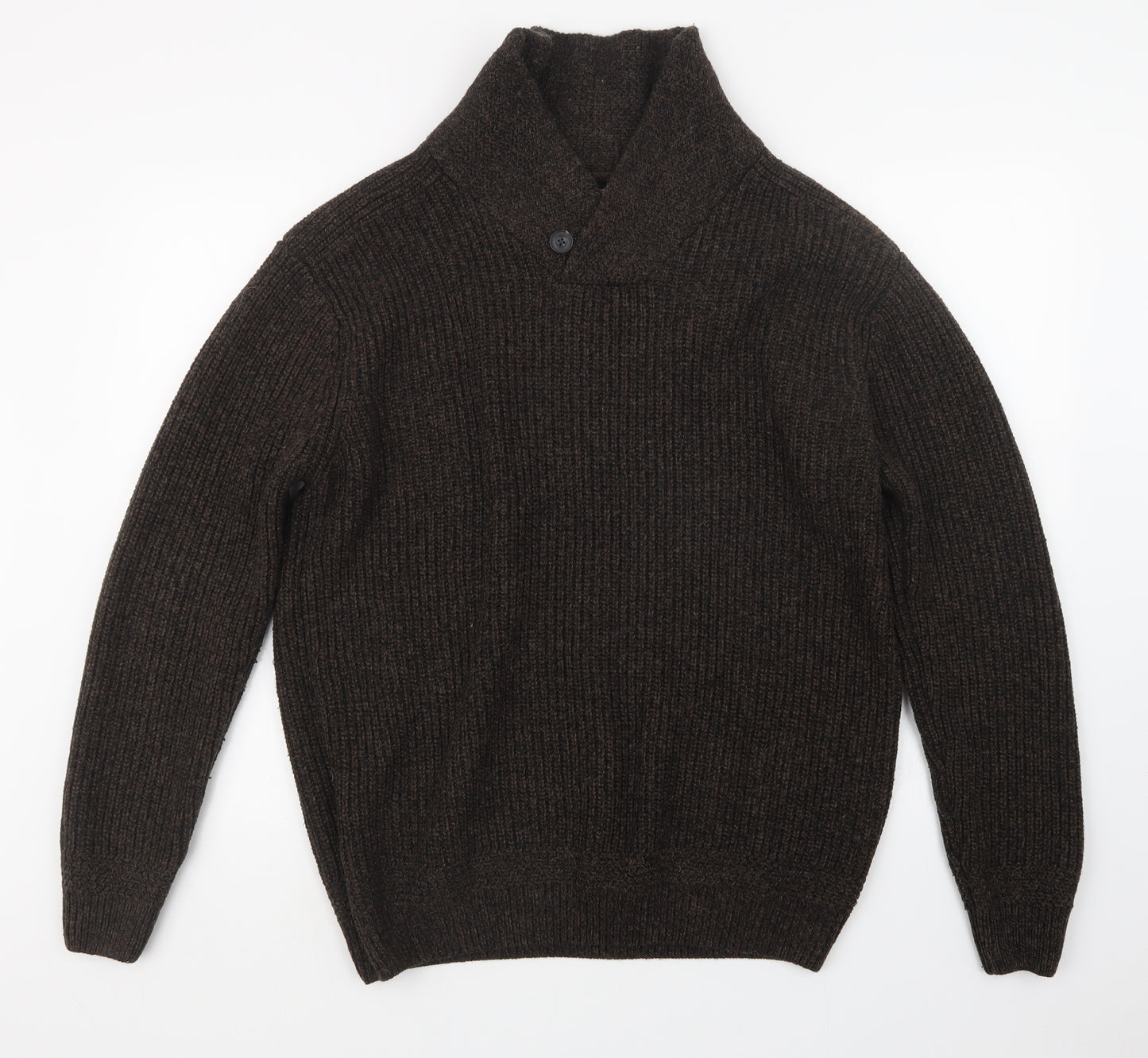NEXT Mens Brown  Knit Pullover Jumper Size 2XL