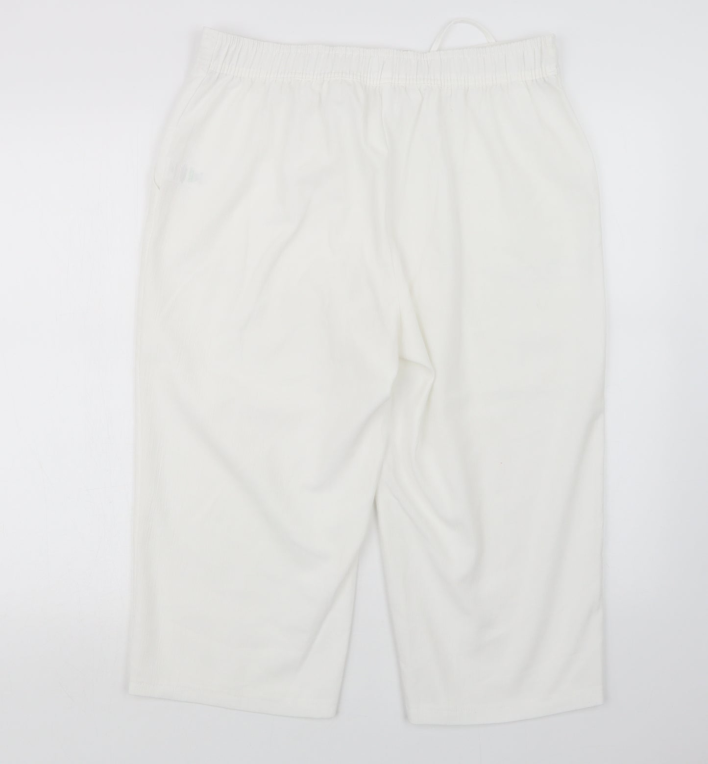 Papaya Womens White   Cropped Trousers Size 14