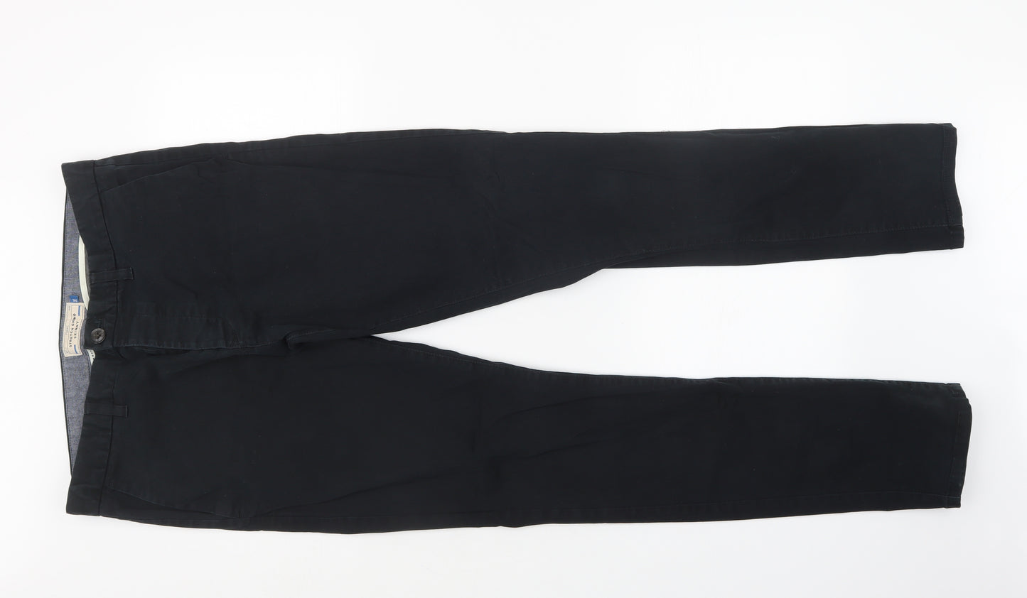 NEXT Mens Black   Chino Trousers Size 34 in L33 in