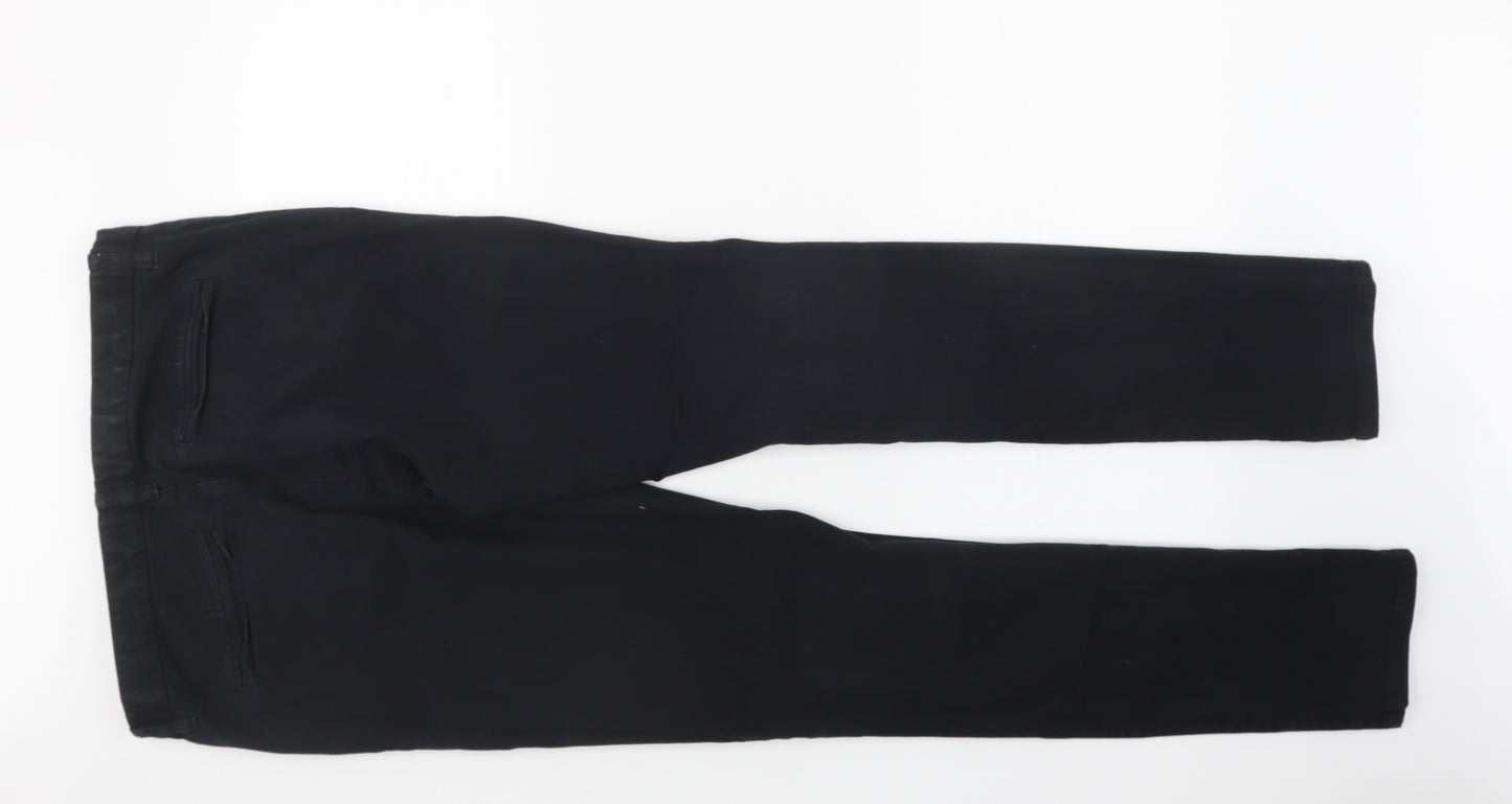 NEXT Mens Black   Chino Trousers Size 34 in L33 in