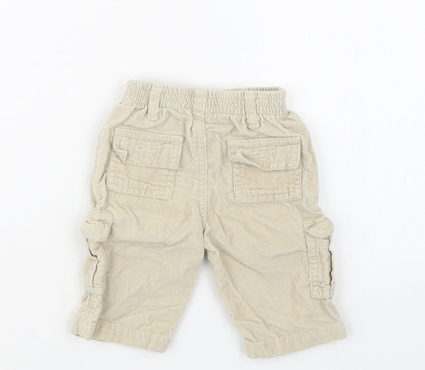 Adams Kids Boys Beige   Cargo Trousers Size 3-6 Months