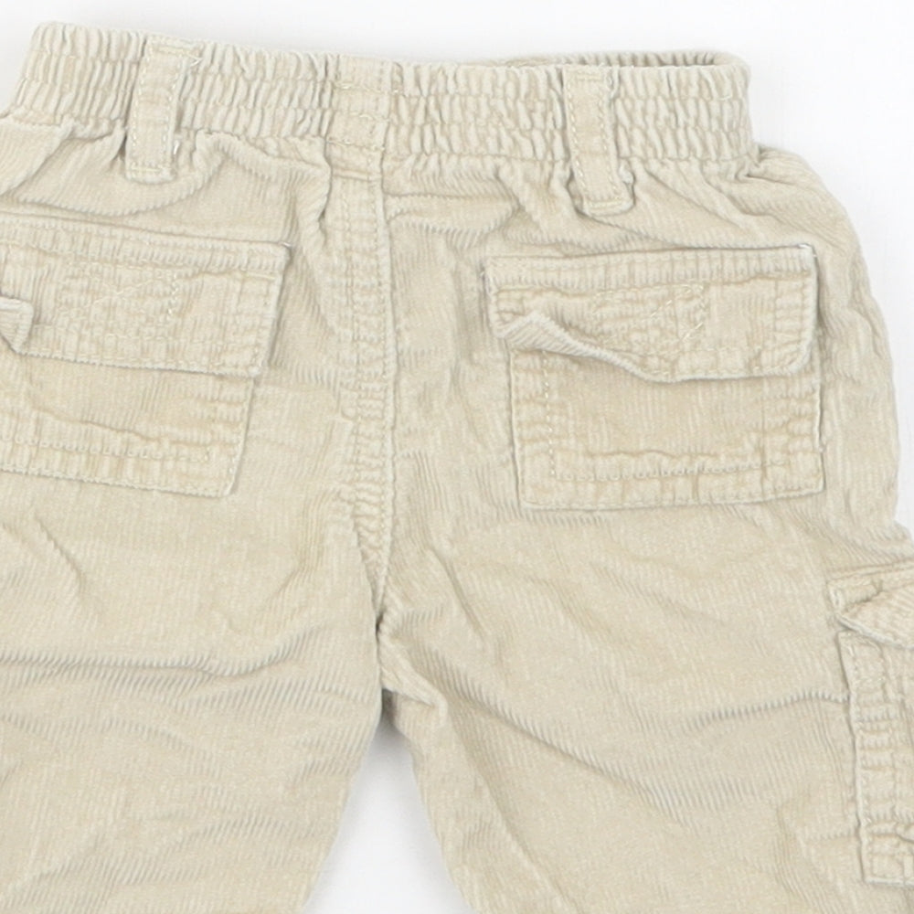 Adams Kids Boys Beige   Cargo Trousers Size 3-6 Months
