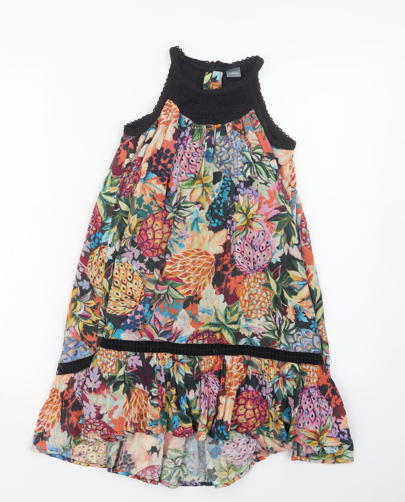 NEXT Girls Blue Geometric  T-Shirt Dress  Size 5 Years