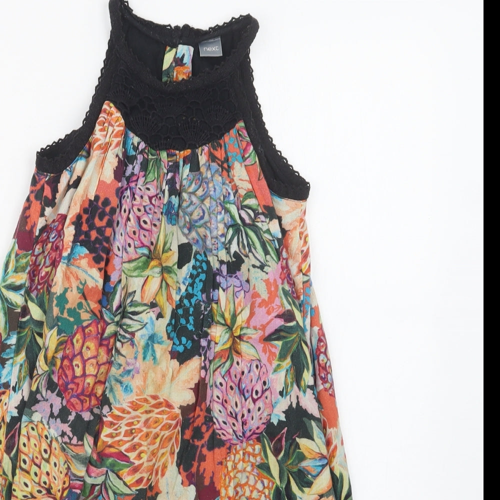 NEXT Girls Blue Geometric  T-Shirt Dress  Size 5 Years