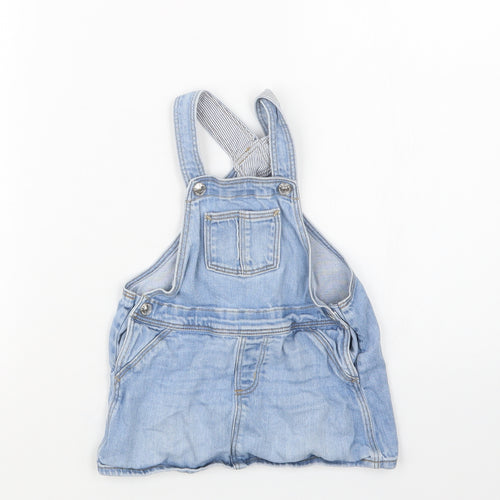 H&M Girls Blue  Denim Pinafore/Dungaree Dress  Size 18 Months