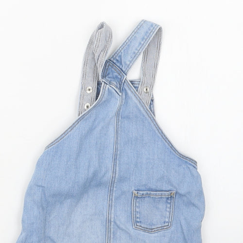 H&M Girls Blue  Denim Pinafore/Dungaree Dress  Size 18 Months
