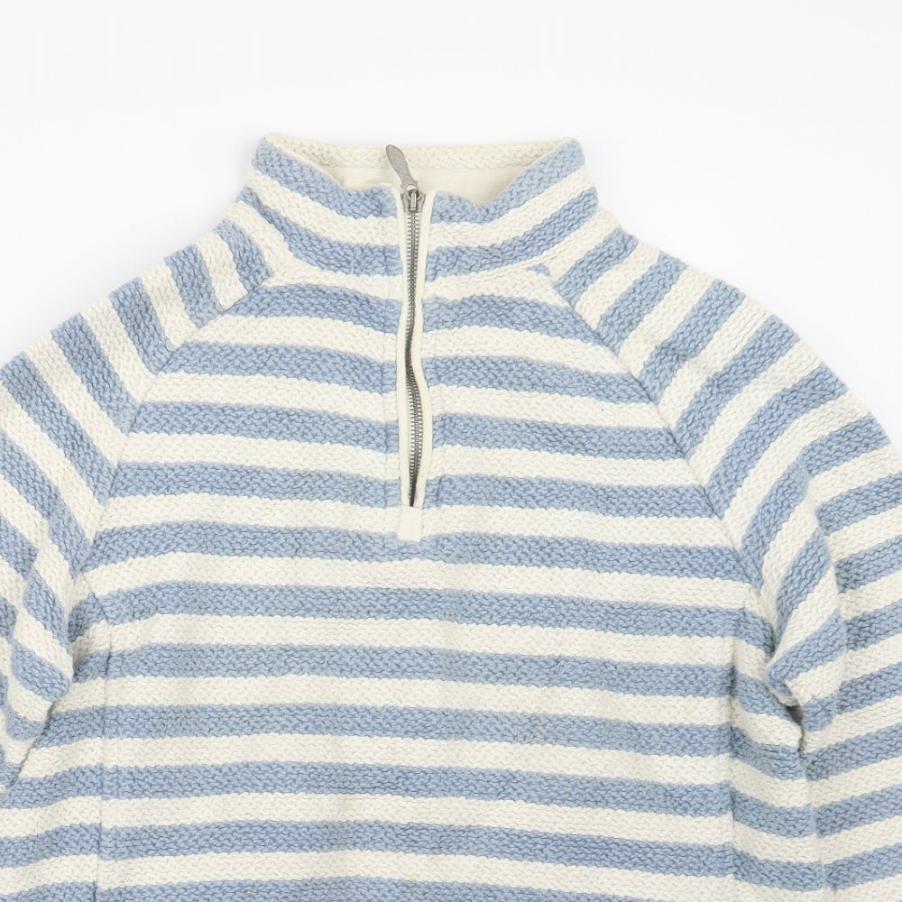 Weird Fish Womens Blue  Knit Pullover Sweatshirt Size 14
