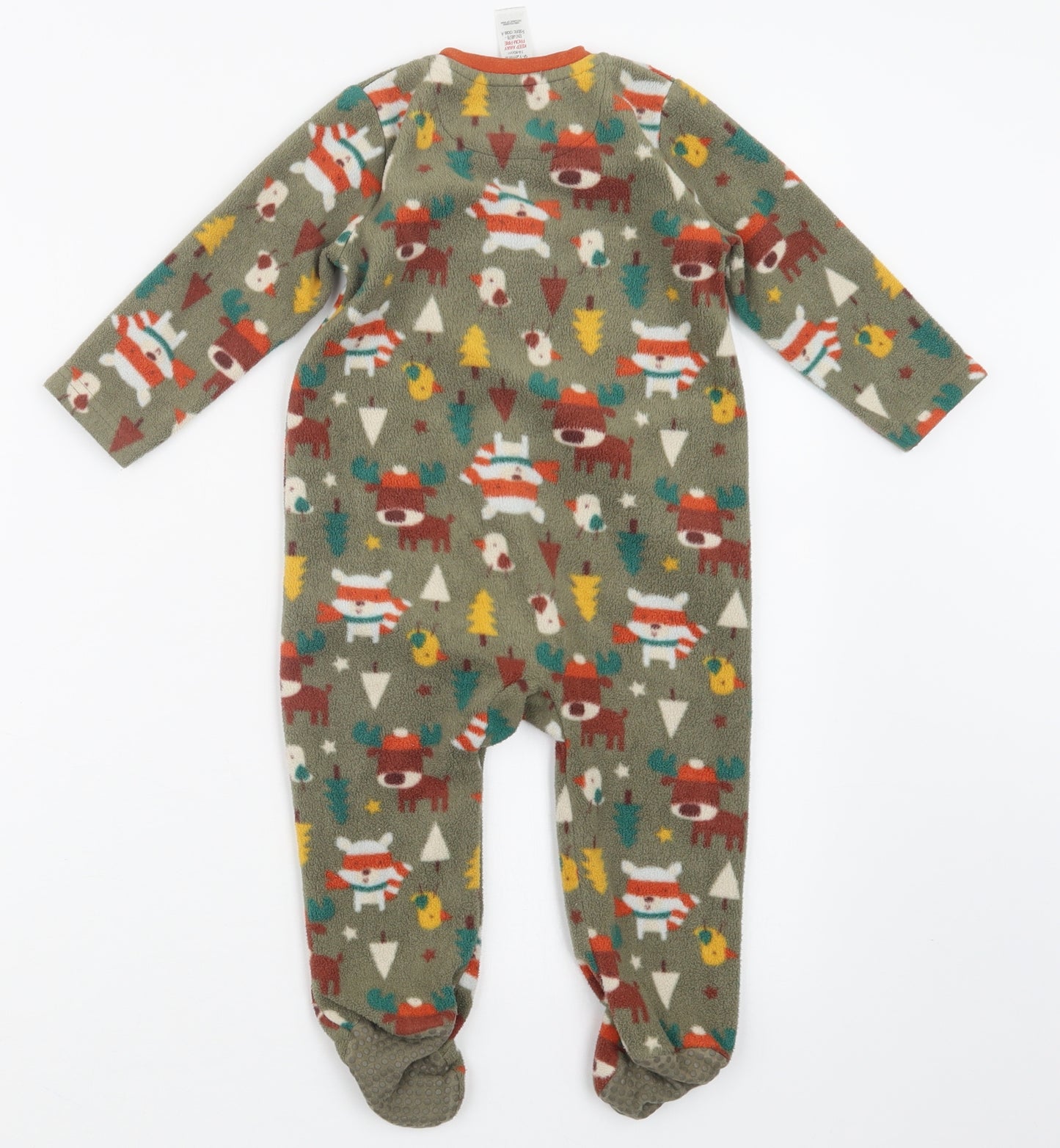 TU Boys Brown Geometric  Babydoll One Piece Size 9-12 Months
