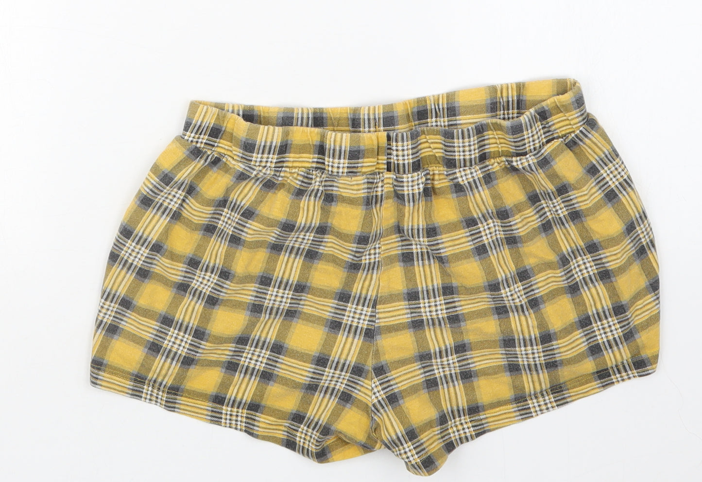 New Look Girls Yellow Check  Capri Sleep Shorts Size L