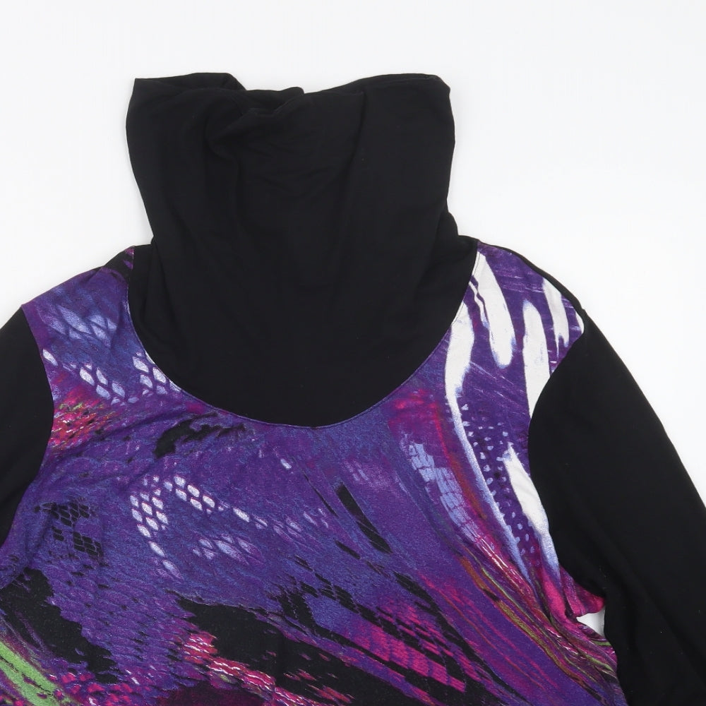 Gelco Womens Black   Basic T-Shirt Size 22