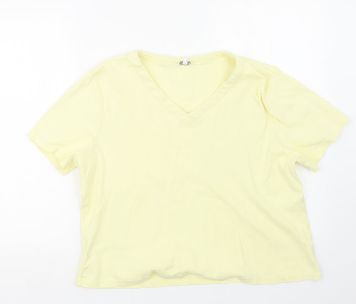 CC Womens Yellow Basic T-Shirt Size XL