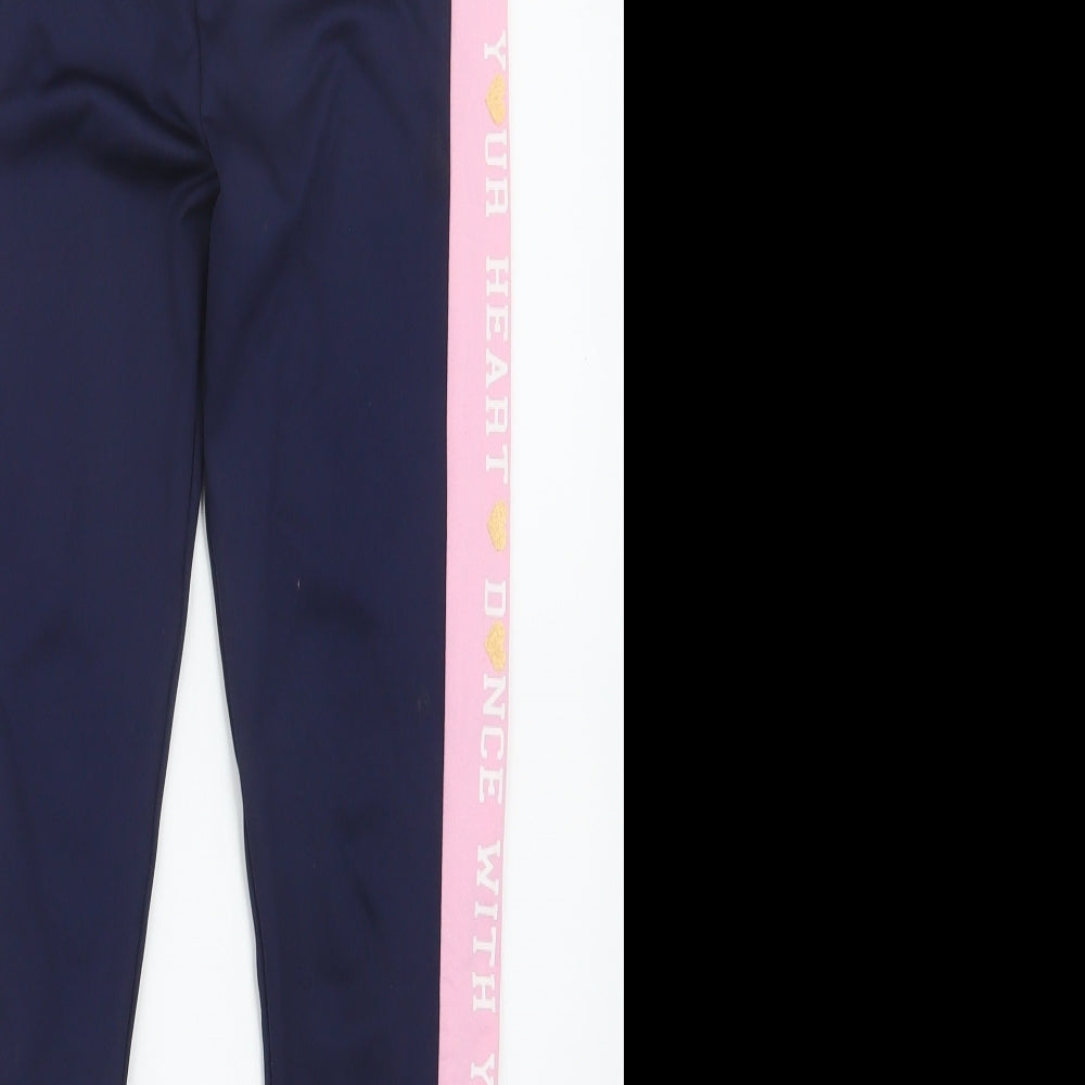 TU Girls Blue   Capri Trousers Size 11 Years