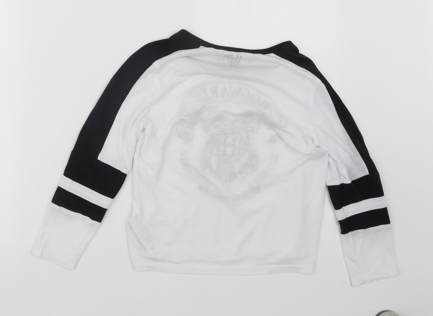 New Look Girls Black Geometric  Top Pyjama Top Size 10-11 Years  - Harry Potter