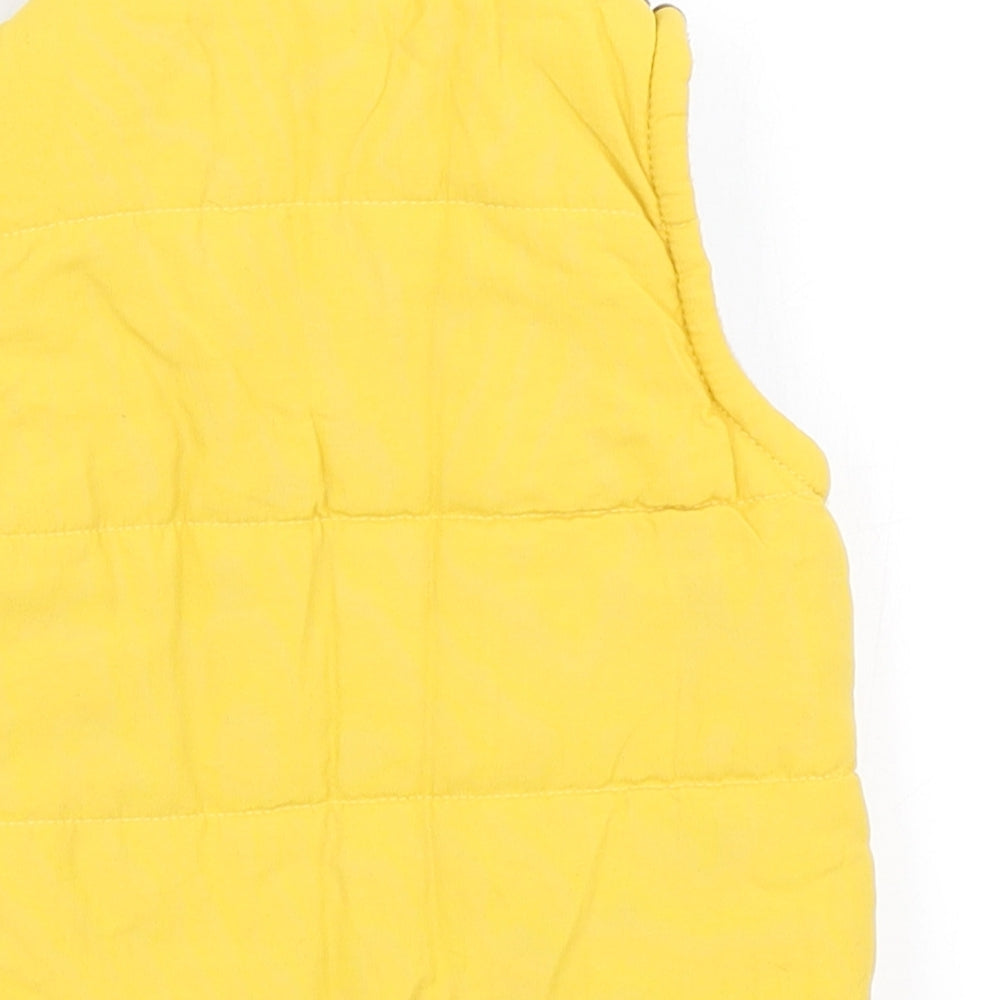 F&F Boys Yellow   Gilet Coat Size 0-3 Months