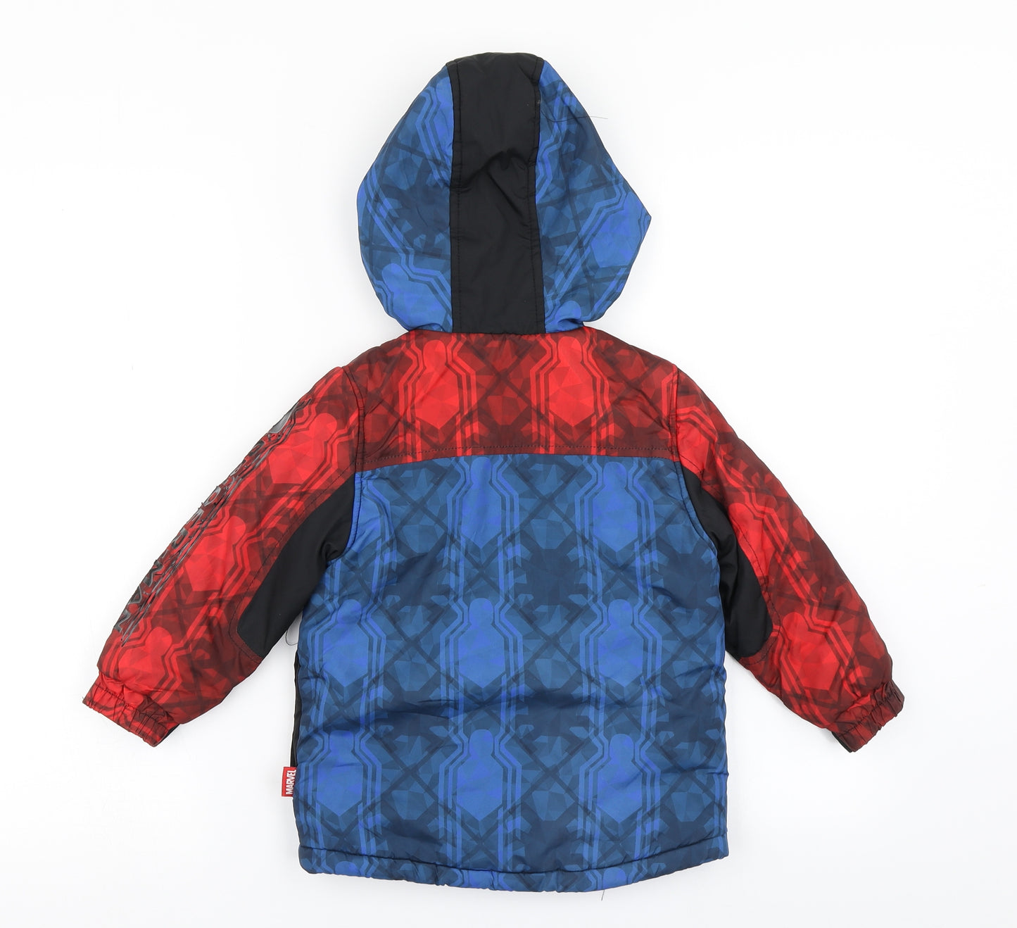 Disney Store Boys Blue   Puffer Jacket Coat Size 3 Years  - Spiderman Marvel