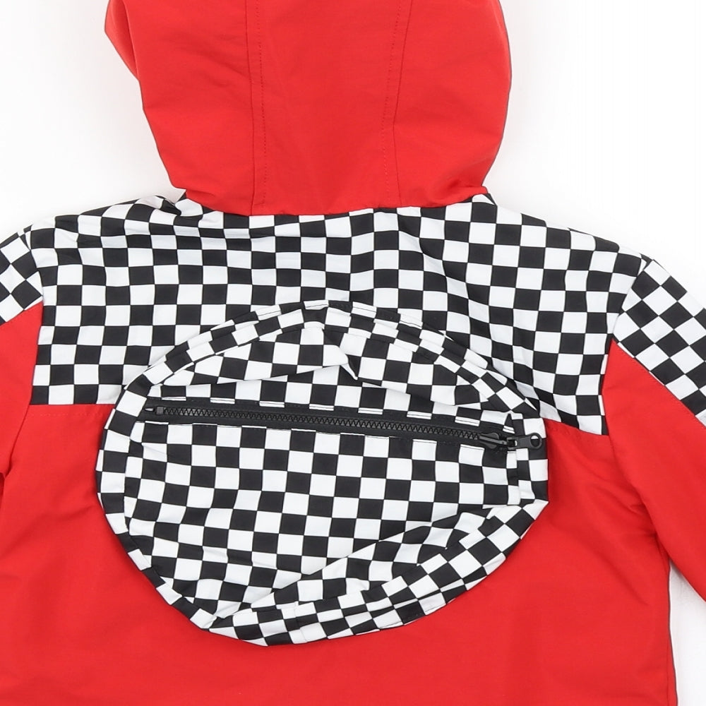 Disney Store Boys Red   Rain Coat Coat Size 2 Years  - Cars Lightning McQueen