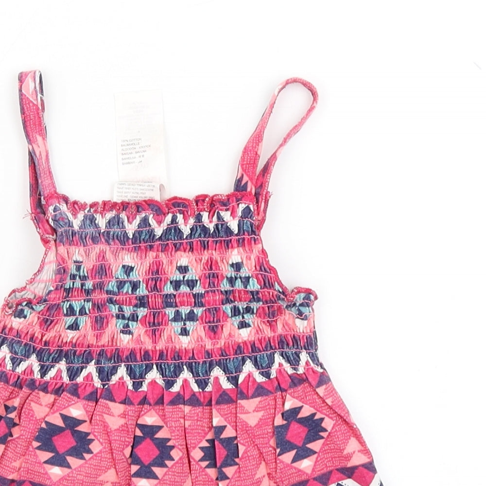 E-vie Angel Girls Pink Argyle/Diamond  Basic Tank Size 5 Years