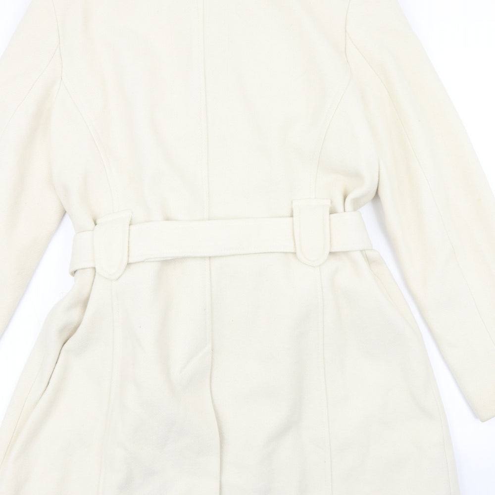 F&F Womens White   Overcoat Coat Size 18