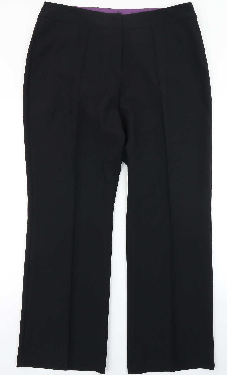 Select Womens Black   Dress Pants Trousers Size 18 L29 in
