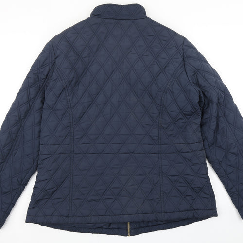 George Womens Blue Argyle/Diamond  Pea Coat Coat Size 18
