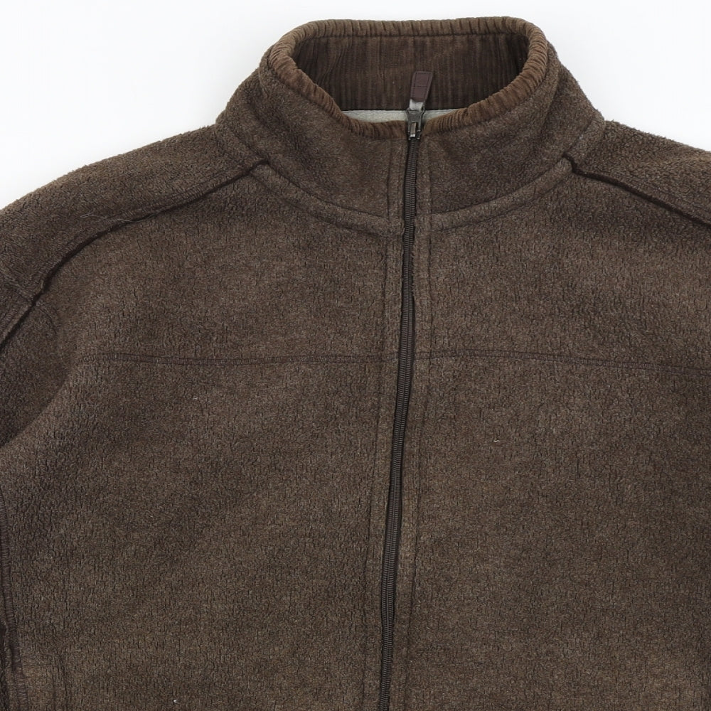 Blue Harbour Mens Brown  Fleece Jacket  Size XL