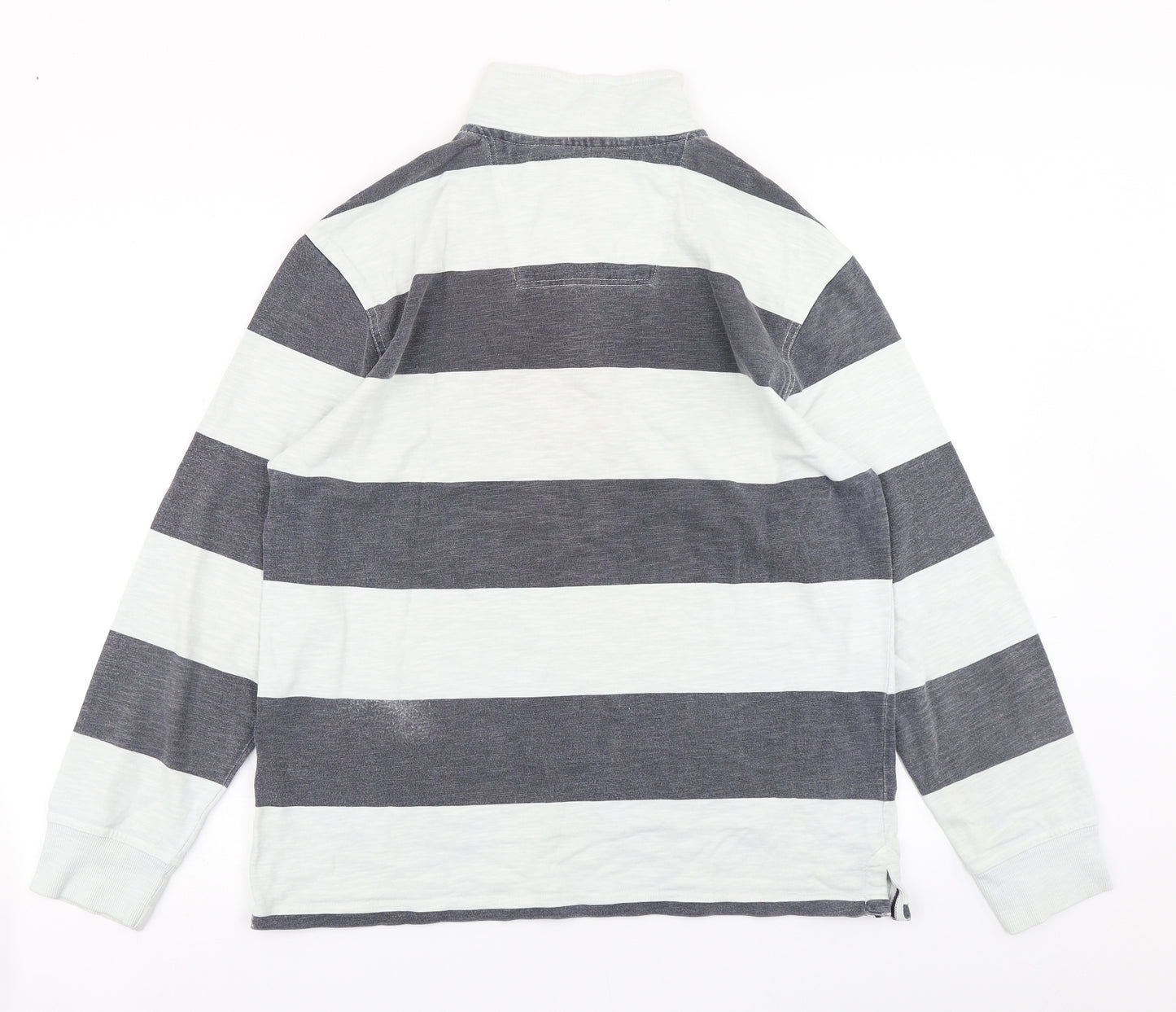 TU Mens Blue Striped   T-Shirt Size L