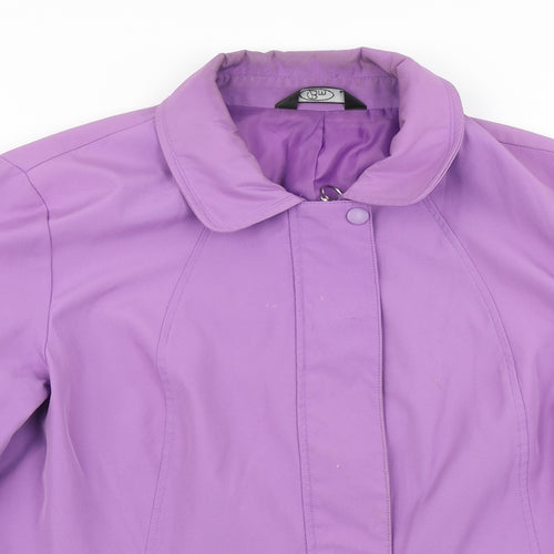 BM Womens Purple   Pea Coat Coat Size M