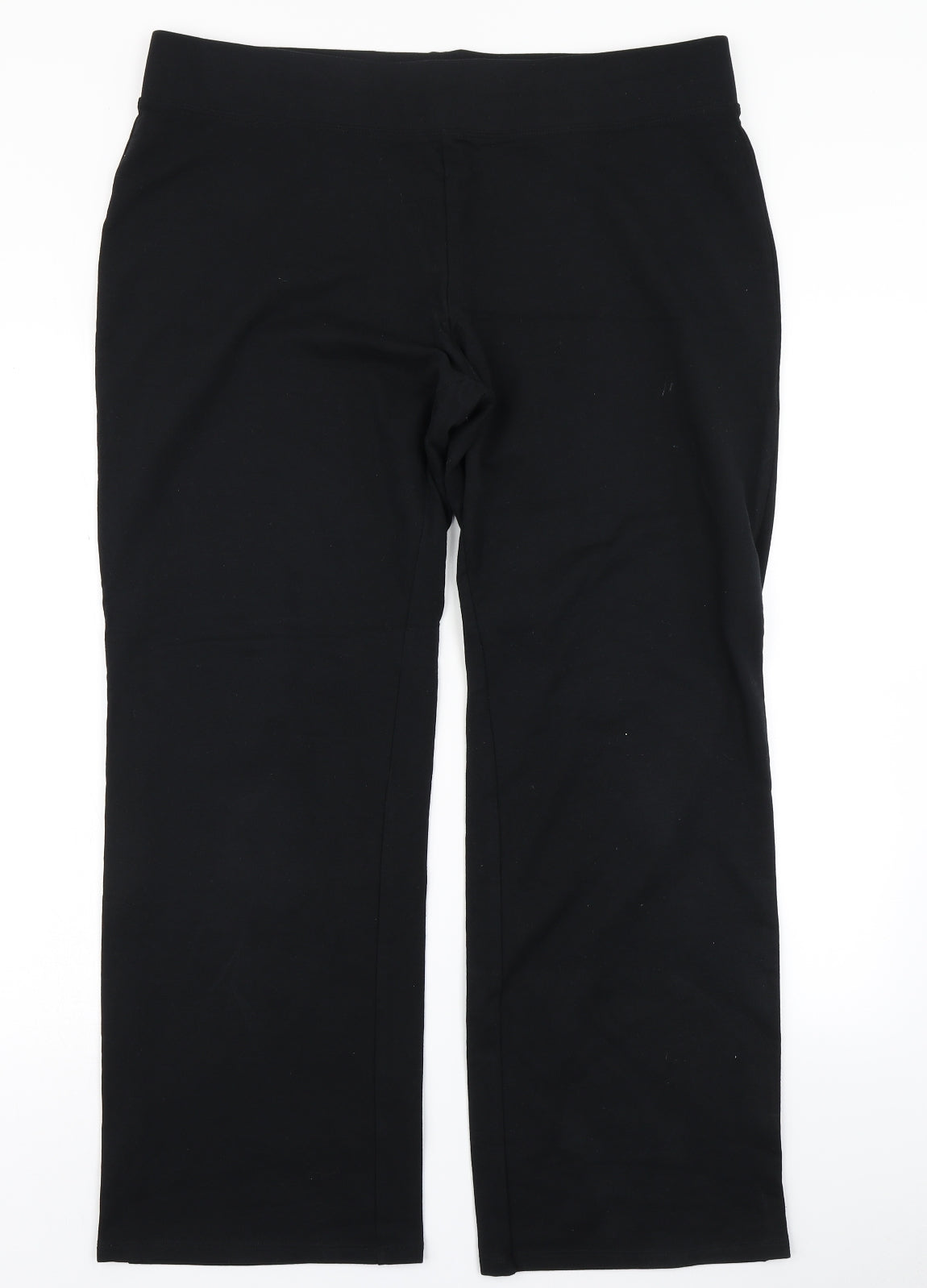 M&S Collection Womens Black   Trousers  Size 18 L27 in
