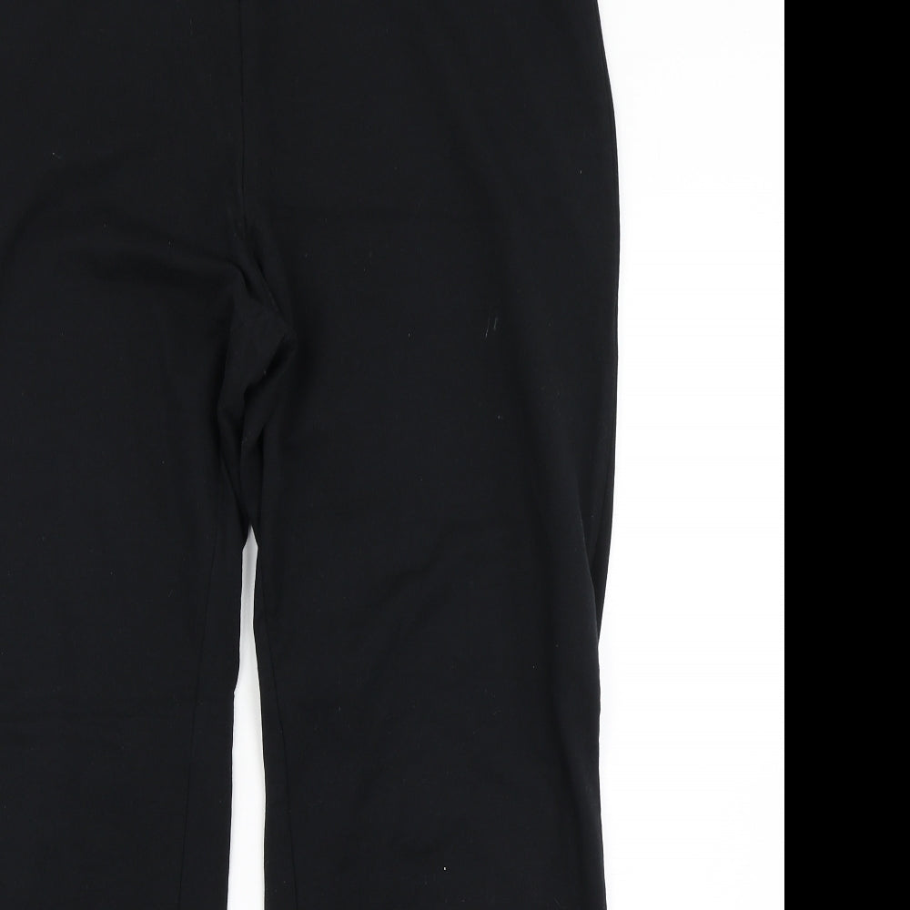 M&S Collection Womens Black   Trousers  Size 18 L27 in