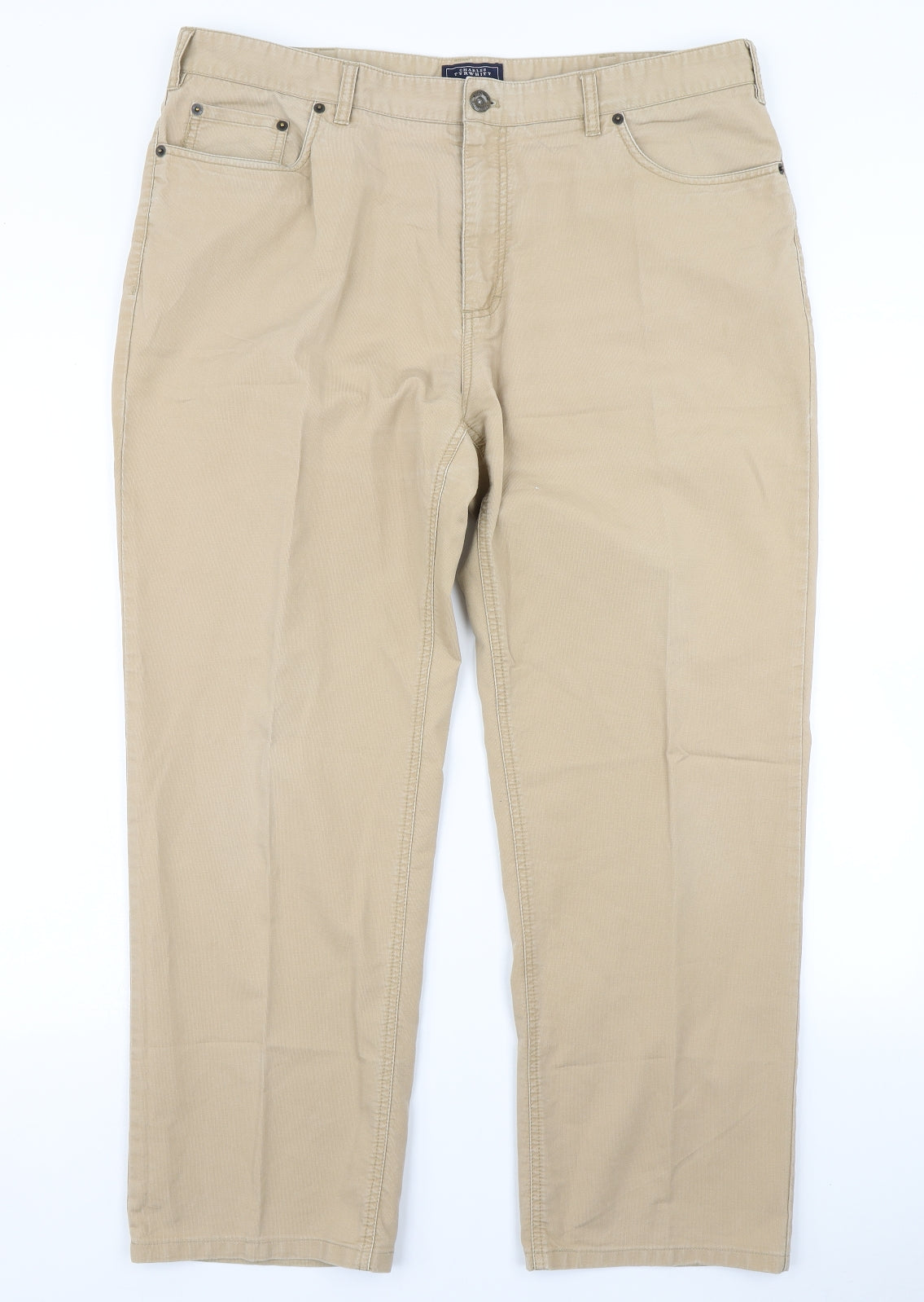 Charles Tyrwhitt Mens Brown   Chino Trousers Size 38 in L30 in