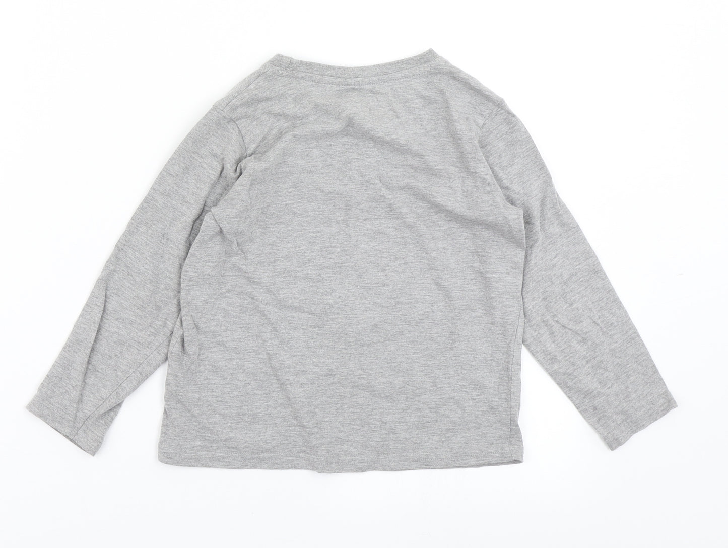 Primark Boys Grey   Basic T-Shirt Size 3-4 Years  - Super Mario