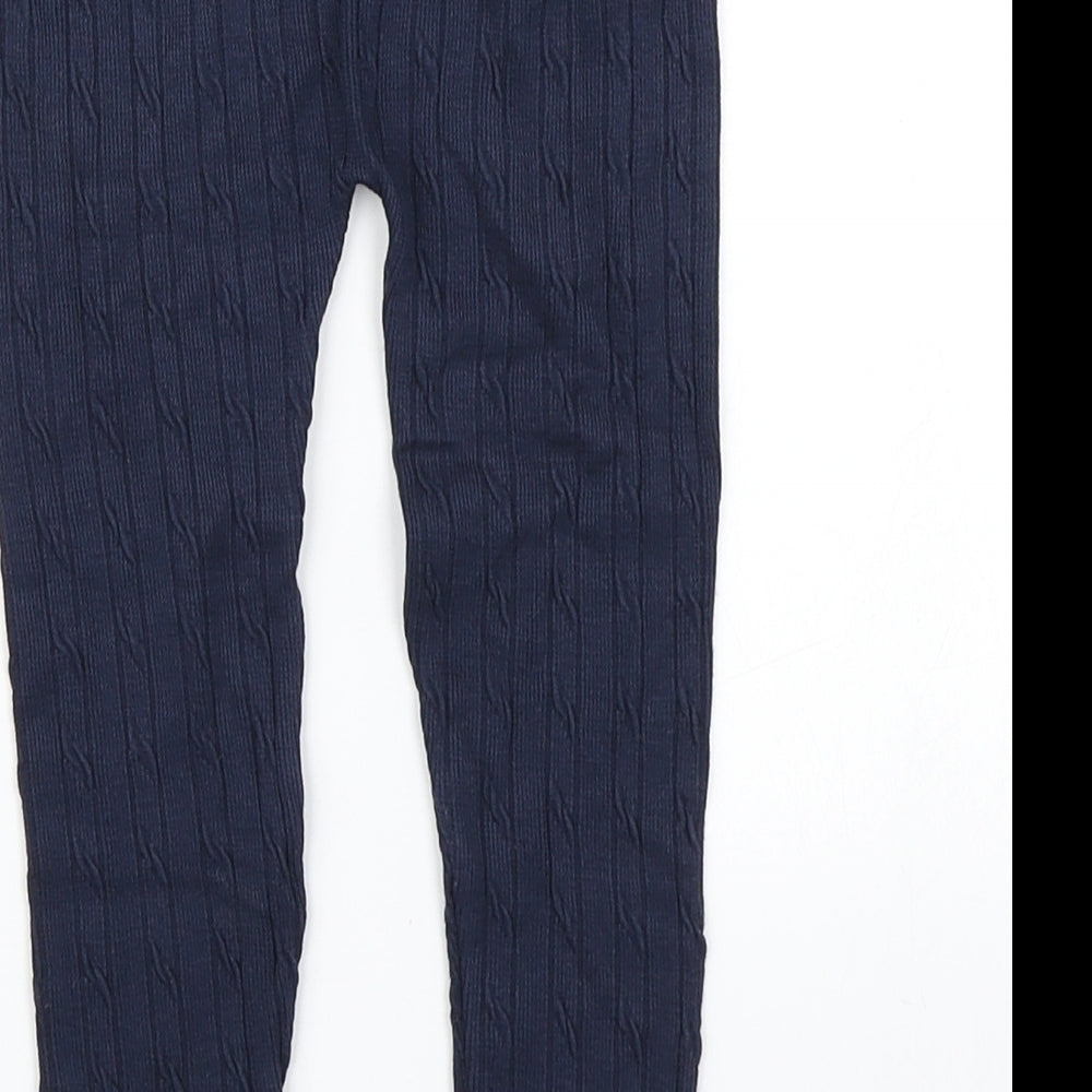 Young Dimension Girls Blue  Knit Jegging Trousers Size 2-3 Years