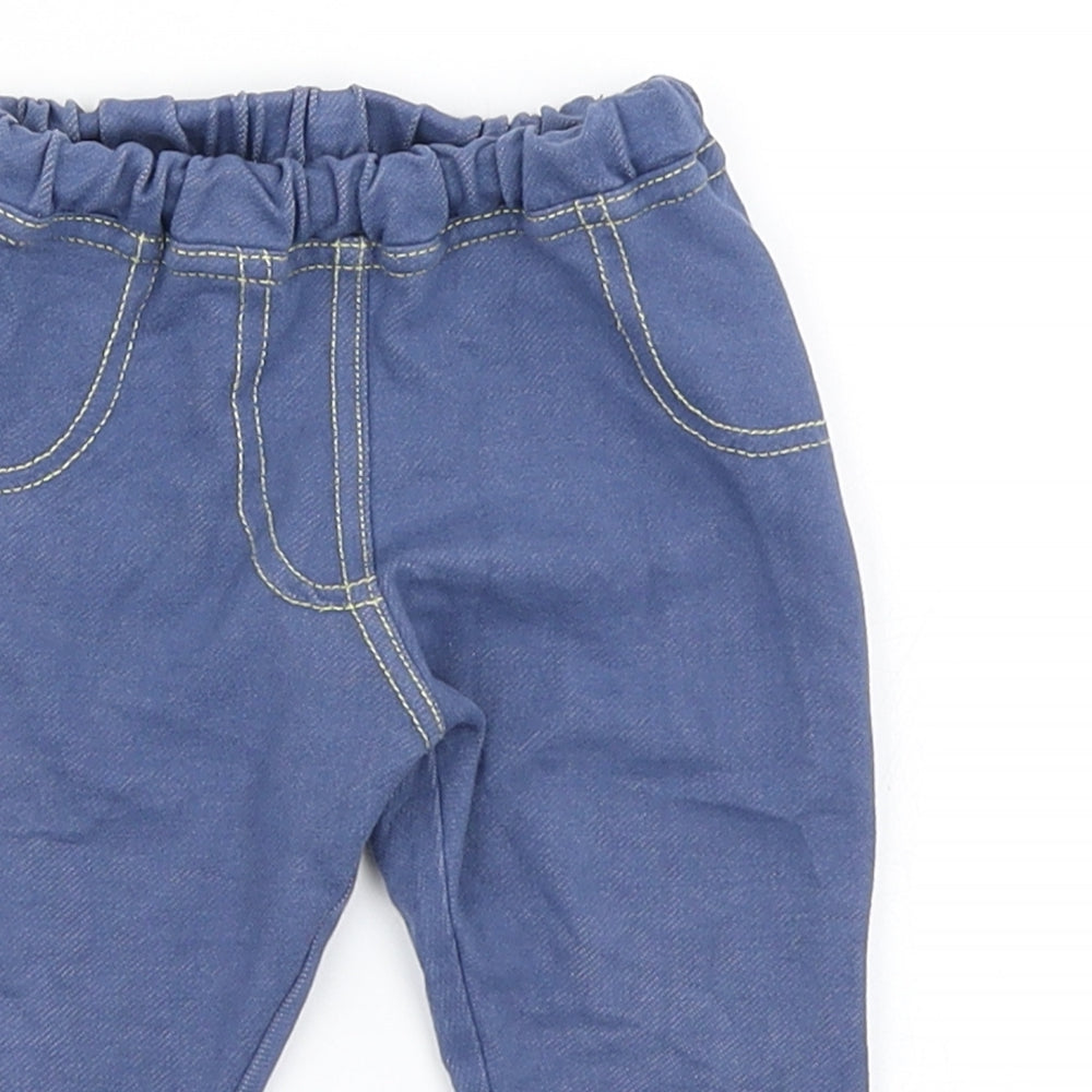 Dunnes Girls Blue  Denim Jogger Jeans Size 6-9 Months