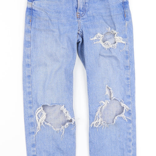 915 Generation Girls Blue  Denim Straight Jeans Size 9 Months - Distressed