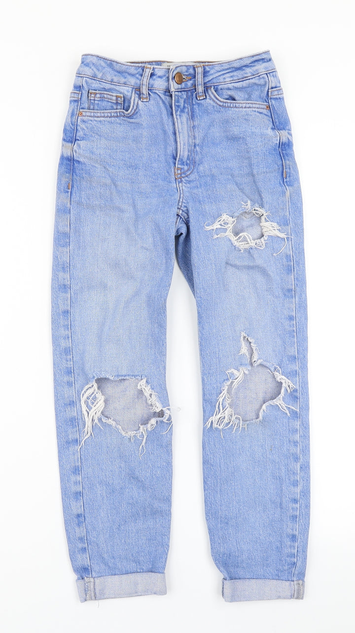 915 Generation Girls Blue  Denim Straight Jeans Size 9 Months - Distressed