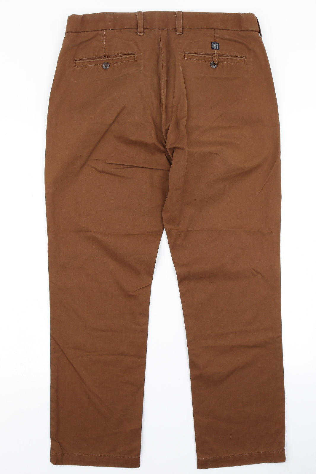 M&S Mens Brown   Chino Trousers Size 34 in L29 in