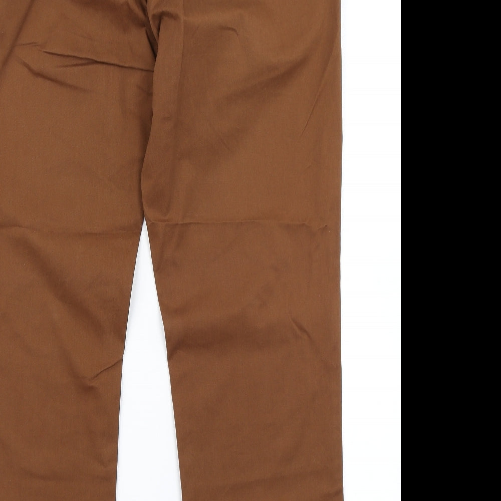 M&S Mens Brown   Chino Trousers Size 34 in L29 in