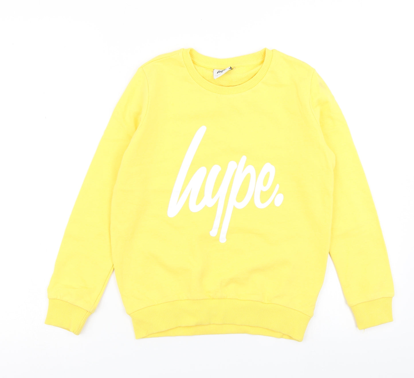Hype Boys Yellow   Pullover Sweatshirt Size 9-10 Years